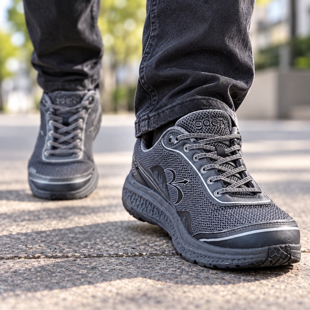 Gravity Defyer G-Defy Ion Mens Black Grey Walking Shoes TB9024MBL-XW Size 11
